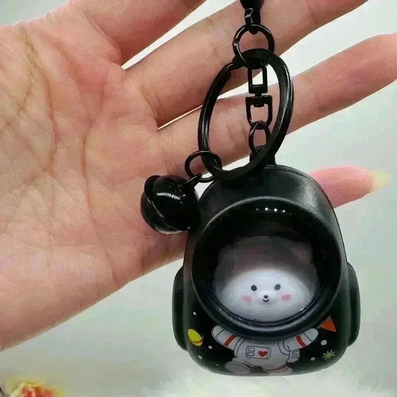 Bear Light up Astronaut Bag Backpack KeyChain - Picture 2 of 8